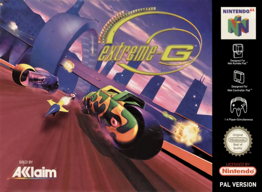 Extreme G box art for Nintendo 64